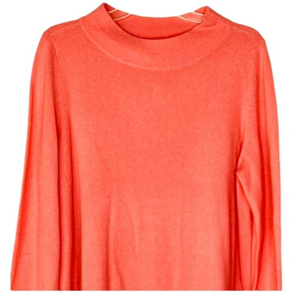 Lord and Taylor 100% Cashmere Long Sleeved Sweater - Coral - XL - Picture 2 of 8